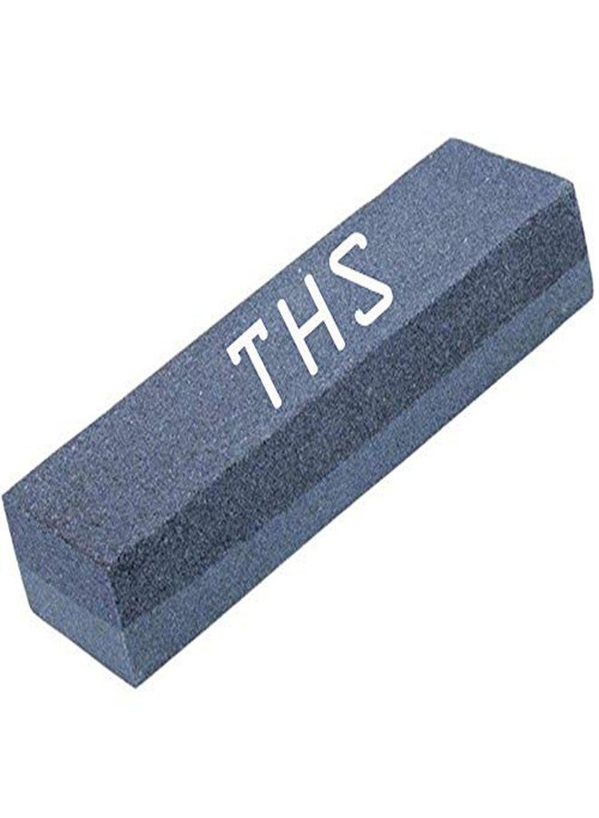 THS Stone Silicon Carbide Combination Stone for Sharpening Steels, 8 Inch, Grey - Image 1